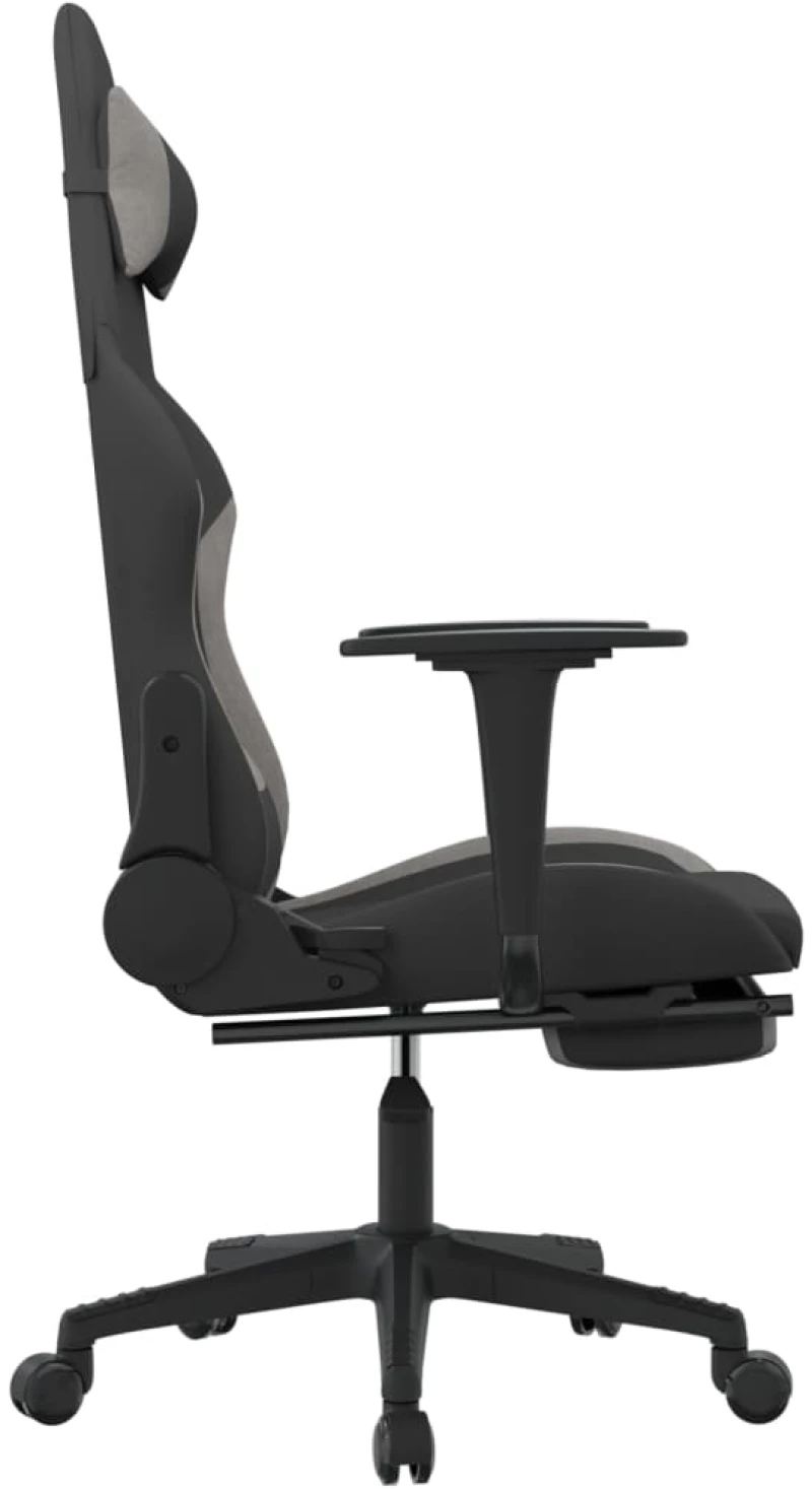 ΚΑΡΕΚΛΑ GAMING ΜΑΥΡΗ/ΑΝΟΙΧΤΟ ΓΚΡΙ ΎΦΑΣΜΑ ΜΕ ΥΠΟΠΟΔΙΟ 3143744