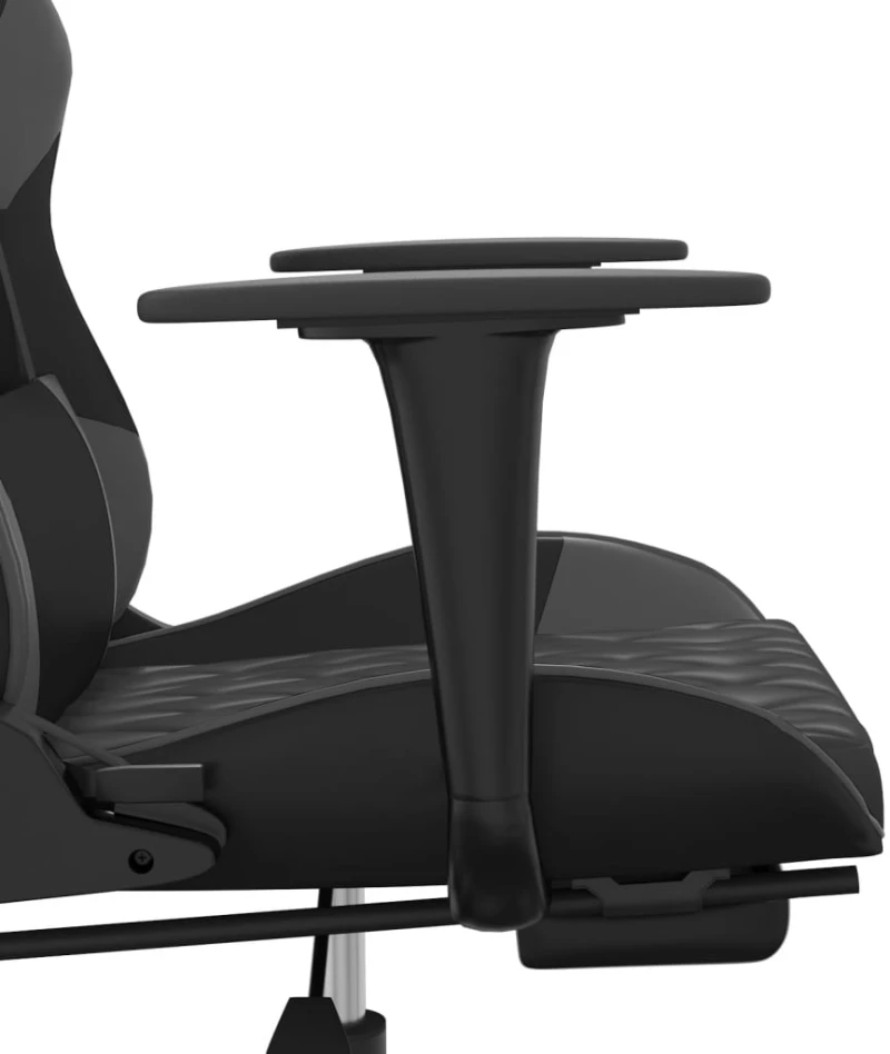ΚΑΡΕΚΛΑ GAMING ΜΑΣΑΖ ΥΠΟΠΟΔΙΟ ΜΑΥΡΟ&ΓΚΡΙ ΑΠΟ ΣΥΝΘΕΤΙΚΟ ΔΕΡΜΑ 345526