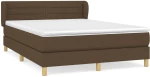 ΚΡΕΒΑΤΙ BOXSPRING ΜΕ ΣΤΡΩΜΑ ΣΚΟΥΡΟ ΚΑΦΕ 140X190 ΕΚ. ΥΦΑΣΜΑΤΙΝΟ 3126880