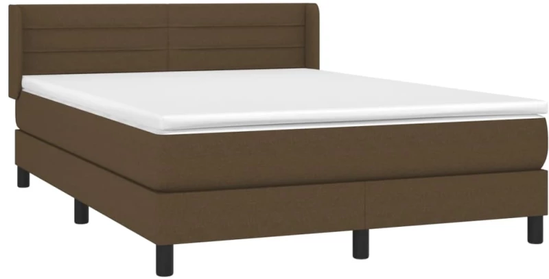 ΚΡΕΒΑΤΙ BOXSPRING ΜΕ ΣΤΡΩΜΑ ΣΚΟΥΡΟ ΚΑΦΕ 140X190 ΕΚ. ΥΦΑΣΜΑΤΙΝΟ 3129788