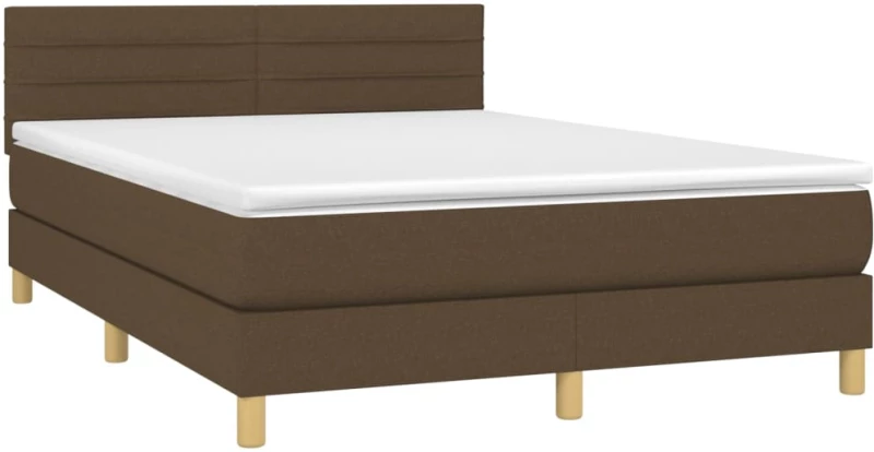 ΚΡΕΒΑΤΙ BOXSPRING ΜΕ ΣΤΡΩΜΑ & LED ΣΚ.ΚΑΦΕ 140X190 ΕΚ ΥΦΑΣΜΑΤΙΝΟ 3133792