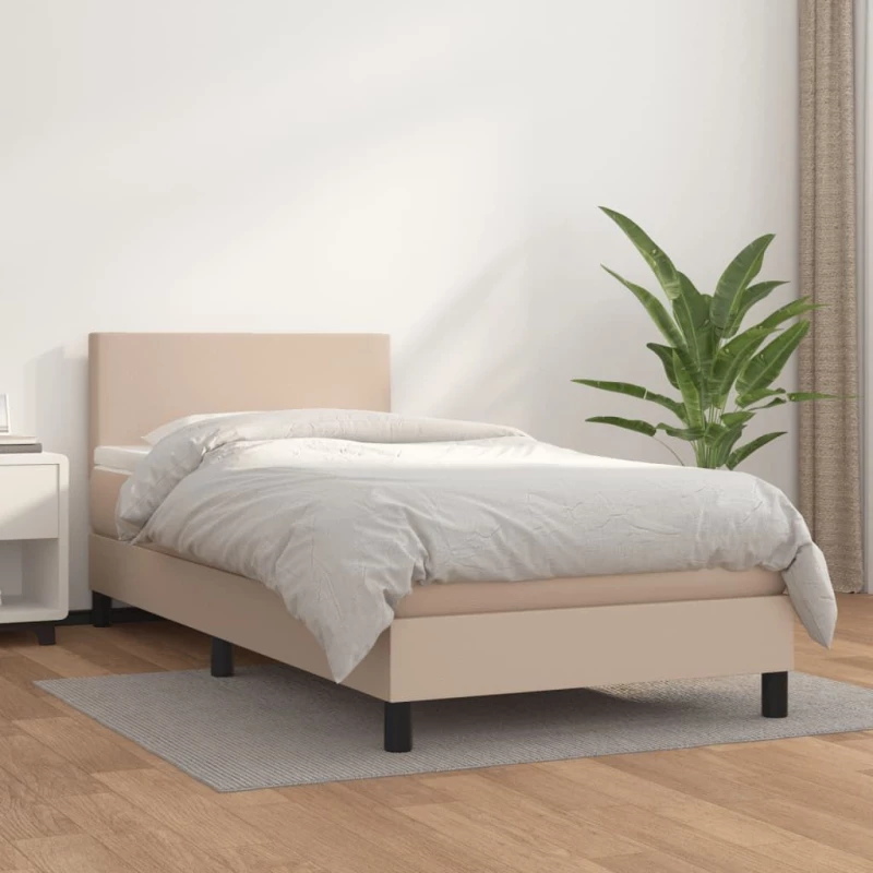 ΚΡΕΒΑΤΙ BOXSPRING ΜΕ ΣΤΡΩΜΑ ΚΑΠΟΥΤΣΙΝΟ 90X200ΕΚ.ΑΠΟ ΣΥΝΘ. ΔΕΡΜΑ 3140986