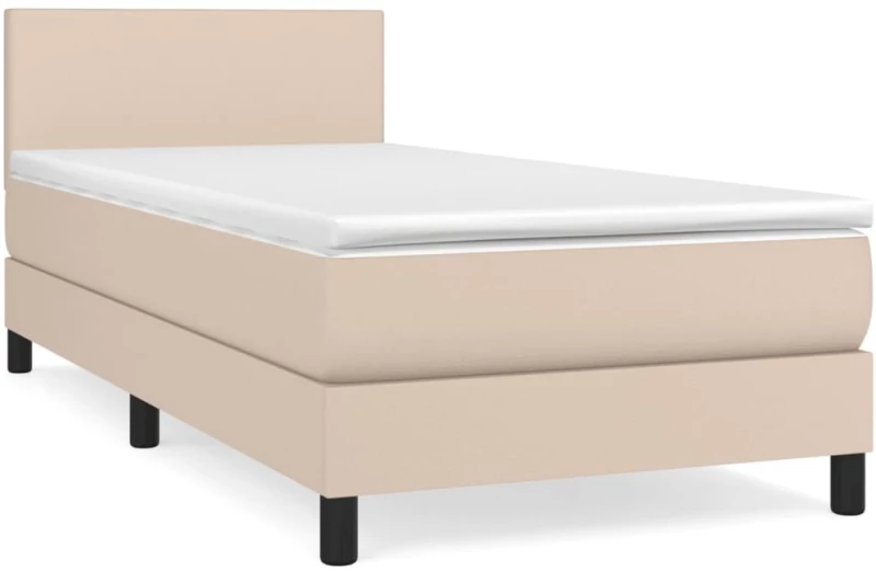 ΚΡΕΒΑΤΙ BOXSPRING ΜΕ ΣΤΡΩΜΑ ΚΑΠΟΥΤΣΙΝΟ 90X200ΕΚ.ΑΠΟ ΣΥΝΘ. ΔΕΡΜΑ 3140986
