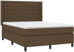 ΚΡΕΒΑΤΙ BOXSPRING ΜΕ ΣΤΡΩΜΑ & LED ΣΚ.ΚΑΦΕ 140X200 ΕΚ ΥΦΑΣΜΑΤΙΝΟ 3138640