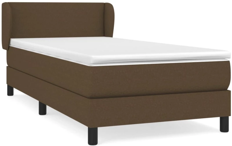 ΚΡΕΒΑΤΙ BOXSPRING ΜΕ ΣΤΡΩΜΑ ΣΚΟΥΡΟ ΚΑΦΕ 90X200 ΕΚ. ΥΦΑΣΜΑΤΙΝΟ 3126056