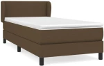 ΚΡΕΒΑΤΙ BOXSPRING ΜΕ ΣΤΡΩΜΑ ΣΚΟΥΡΟ ΚΑΦΕ 90X200 ΕΚ. ΥΦΑΣΜΑΤΙΝΟ 3126056