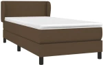 ΚΡΕΒΑΤΙ BOXSPRING ΜΕ ΣΤΡΩΜΑ ΣΚΟΥΡΟ ΚΑΦΕ 90X200 ΕΚ. ΥΦΑΣΜΑΤΙΝΟ 3126056