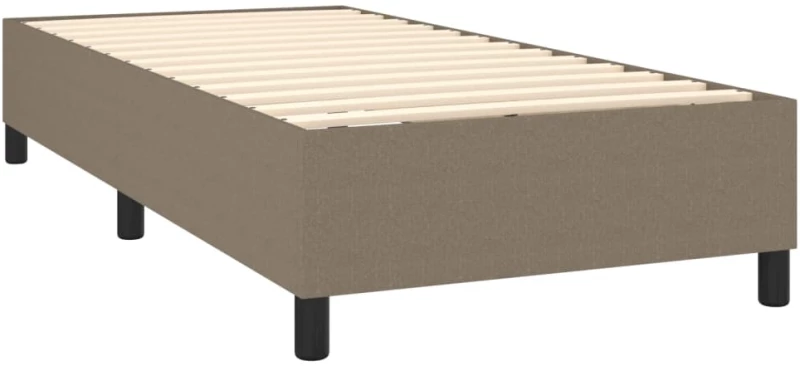 ΚΡΕΒΑΤΙ BOXSPRING ΜΕ ΣΤΡΩΜΑ TAUPE 100 X 200 ΕΚ. ΥΦΑΣΜΑΤΙΝΟ 3128105