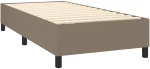 ΚΡΕΒΑΤΙ BOXSPRING ΜΕ ΣΤΡΩΜΑ TAUPE 100 X 200 ΕΚ. ΥΦΑΣΜΑΤΙΝΟ 3128105