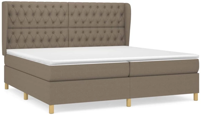 ΚΡΕΒΑΤΙ BOXSPRING ΜΕ ΣΤΡΩΜΑ TAUPE 200X200 ΕΚ. ΥΦΑΣΜΑΤΙΝΟ 3128793