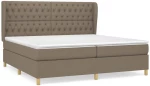 ΚΡΕΒΑΤΙ BOXSPRING ΜΕ ΣΤΡΩΜΑ TAUPE 200X200 ΕΚ. ΥΦΑΣΜΑΤΙΝΟ 3128793