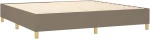 ΚΡΕΒΑΤΙ BOXSPRING ΜΕ ΣΤΡΩΜΑ TAUPE 200X200 ΕΚ. ΥΦΑΣΜΑΤΙΝΟ 3128793
