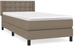 ΚΡΕΒΑΤΙ BOXSPRING ΜΕ ΣΤΡΩΜΑ TAUPE 100 X 200 ΕΚ. ΥΦΑΣΜΑΤΙΝΟ 3130013