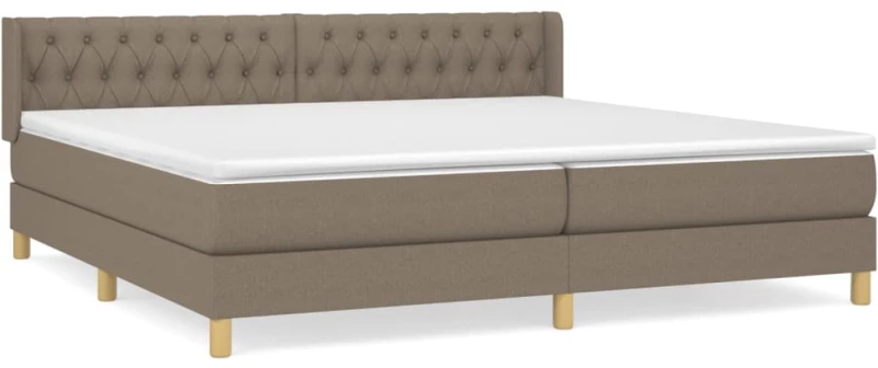 ΚΡΕΒΑΤΙ BOXSPRING ΜΕ ΣΤΡΩΜΑ TAUPE 200X200 ΕΚ. ΥΦΑΣΜΑΤΙΝΟ 3130541