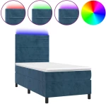 ΚΡΕΒΑΤΙ BOXSPRING ΜΕ ΣΤΡΩΜΑ & LED ΣΚ. ΜΠΛΕ 80X200 ΕΚ. ΒΕΛΟΥΔΙΝΟ 3136153