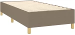 ΚΡΕΒΑΤΙ BOXSPRING ΜΕ ΣΤΡΩΜΑ TAUPE 100 X 200 ΕΚ. ΥΦΑΣΜΑΤΙΝΟ 3142557