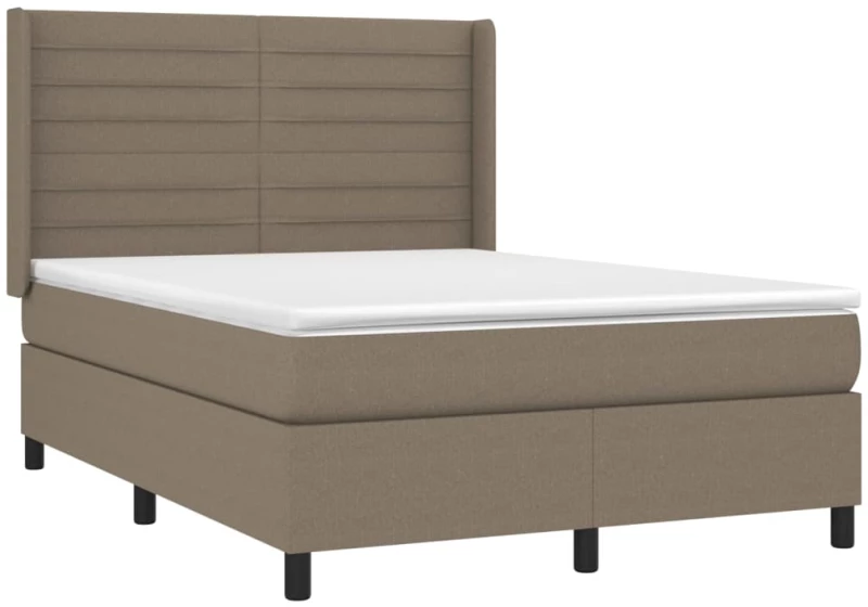 ΚΡΕΒΑΤΙ BOXSPRING ΜΕ ΣΤΡΩΜΑ TAUPE 140X200 ΕΚ. ΥΦΑΣΜΑΤΙΝΟ 3131517