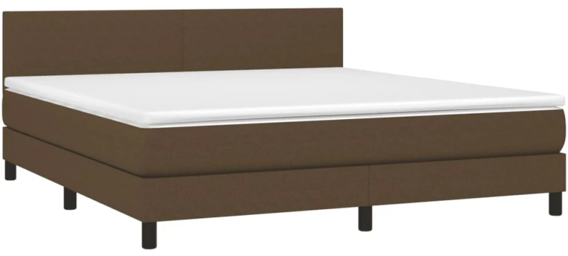 ΚΡΕΒΑΤΙ BOXSPRING ΜΕ ΣΤΡΩΜΑ ΣΚΟΥΡΟ ΚΑΦΕ 180X200 ΕΚ ΥΦΑΣΜΑΤΙΝΟ 3139916