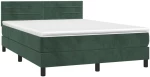 ΚΡΕΒΑΤΙ BOXSPRING ΜΕ ΣΤΡΩΜΑ ΣΚΟΥΡΟ ΠΡΑΣΙΝΟ 140X200ΕΚ. ΒΕΛΟΥΔΙΝΟ 3141368