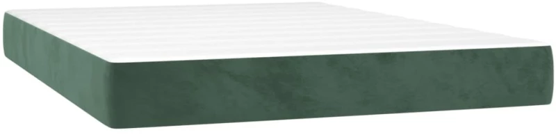 ΚΡΕΒΑΤΙ BOXSPRING ΜΕ ΣΤΡΩΜΑ ΣΚΟΥΡΟ ΠΡΑΣΙΝΟ 140X200ΕΚ. ΒΕΛΟΥΔΙΝΟ 3141368