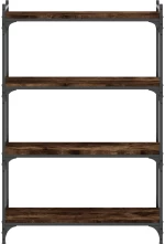 ΒΙΒΛΙΟΘΗΚΗ 4 ΕΠΙΠΕΔΩΝ ΚΑΠΝΙΣΤΗ ΔΡΥΣ 80X30X120 ΕΚ. ΕΠΕΞΕΡΓ. ΞΥΛΟ 837674