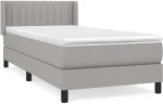 ΚΡΕΒΑΤΙ BOXSPRING ΜΕ ΣΤΡΩΜΑ ΑΝΟΙΧΤΟ ΓΚΡΙ 100X200 ΕΚ. ΥΦΑΣΜΑΤΙΝΟ 3129849