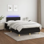 ΚΡΕΒΑΤΙ BOXSPRING ΜΕ ΣΤΡΩΜΑ & LED ΜΑΥΡΟ 120X200 ΕΚ. ΥΦΑΣΜΑΤΙΝΟ 3133863