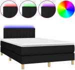 ΚΡΕΒΑΤΙ BOXSPRING ΜΕ ΣΤΡΩΜΑ & LED ΜΑΥΡΟ 120X200 ΕΚ. ΥΦΑΣΜΑΤΙΝΟ 3133863