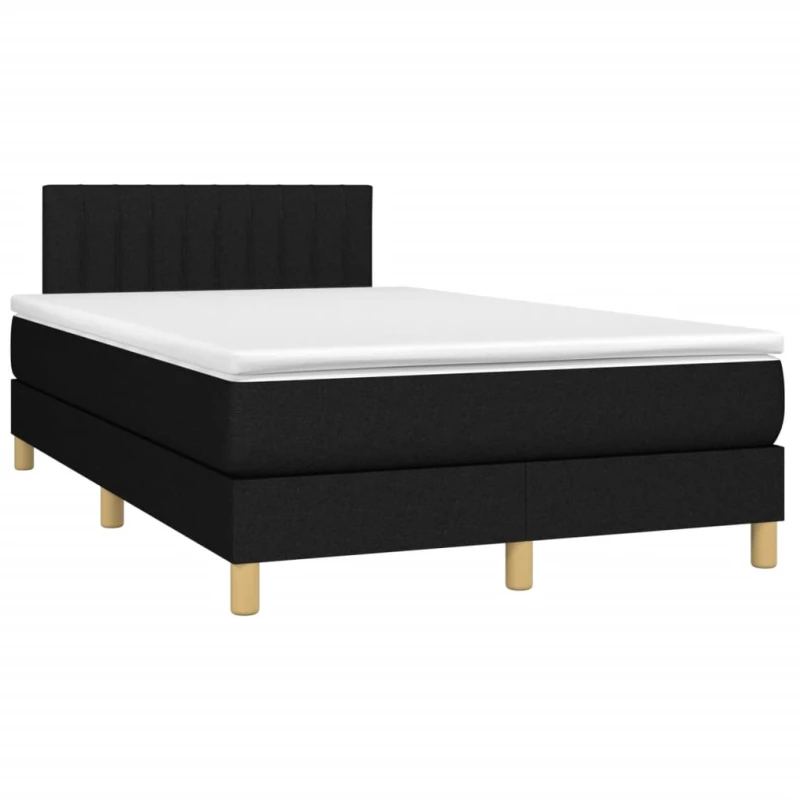 ΚΡΕΒΑΤΙ BOXSPRING ΜΕ ΣΤΡΩΜΑ & LED ΜΑΥΡΟ 120X200 ΕΚ. ΥΦΑΣΜΑΤΙΝΟ 3133863