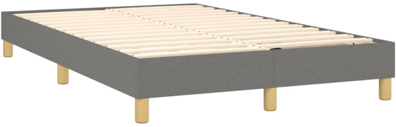 ΚΡΕΒΑΤΙ BOXSPRING ΜΕ ΣΤΡΩΜΑ ΣΚΟΥΡΟ ΓΚΡΙ 120X200 ΕΚ. ΥΦΑΣΜΑΤΙΝΟ 3140762