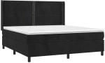 ΚΡΕΒΑΤΙ BOXSPRING ΜΕ ΣΤΡΩΜΑ & LED ΜΑΥΡΟ 180X200 ΕΚ. ΒΕΛΟΥΔΙΝΟ 3139519