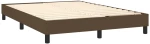 ΚΡΕΒΑΤΙ BOXSPRING ΜΕ ΣΤΡΩΜΑ ΣΚΟΥΡΟ ΚΑΦΕ 140X200 ΕΚ ΥΦΑΣΜΑΤΙΝΟ 3126408