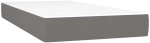 ΚΡΕΒΑΤΙ BOXSPRING ΜΕ ΣΤΡΩΜΑ ΣΚΟΥΡΟ ΓΚΡΙ 90X200 ΕΚ. ΥΦΑΣΜΑΤΙΝΟ 3126934