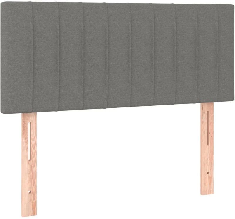 ΚΡΕΒΑΤΙ BOXSPRING ΜΕ ΣΤΡΩΜΑ ΣΚΟΥΡΟ ΓΚΡΙ 90X200 ΕΚ. ΥΦΑΣΜΑΤΙΝΟ 3126934