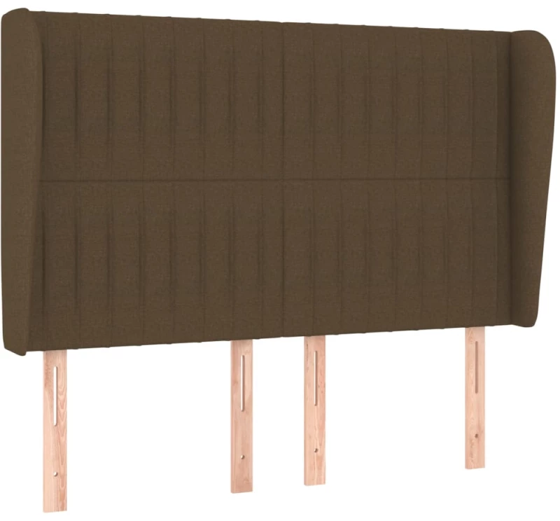 ΚΡΕΒΑΤΙ BOXSPRING ΜΕ ΣΤΡΩΜΑ ΣΚΟΥΡΟ ΚΑΦΕ 140X200 ΕΚ ΥΦΑΣΜΑΤΙΝΟ 3128128