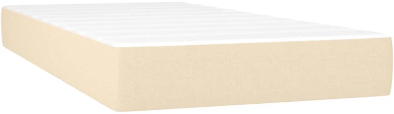 ΚΡΕΒΑΤΙ BOXSPRING ΜΕ ΣΤΡΩΜΑ & LED ΚΡΕΜ 90X200 ΕΚ. ΥΦΑΣΜΑΤΙΝΟ 3133290