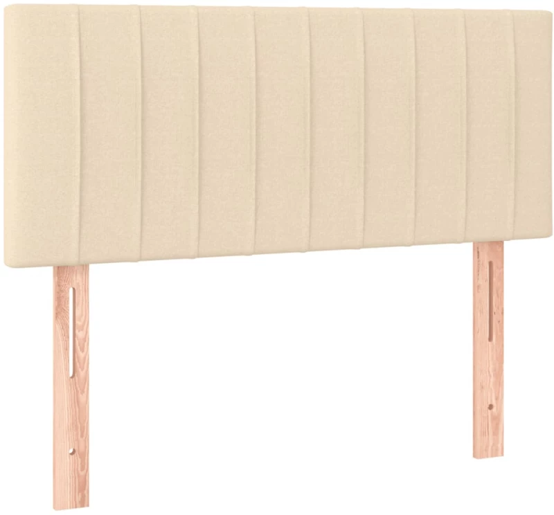 ΚΡΕΒΑΤΙ BOXSPRING ΜΕ ΣΤΡΩΜΑ & LED ΚΡΕΜ 90X200 ΕΚ. ΥΦΑΣΜΑΤΙΝΟ 3133290
