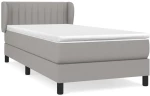 ΚΡΕΒΑΤΙ BOXSPRING ΜΕ ΣΤΡΩΜΑ ΑΝΟΙΧΤΟ ΓΚΡΙ 80X200 ΕΚ. ΥΦΑΣΜΑΤΙΝΟ 3126357