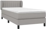 ΚΡΕΒΑΤΙ BOXSPRING ΜΕ ΣΤΡΩΜΑ ΑΝΟΙΧΤΟ ΓΚΡΙ 80X200 ΕΚ. ΥΦΑΣΜΑΤΙΝΟ 3126357
