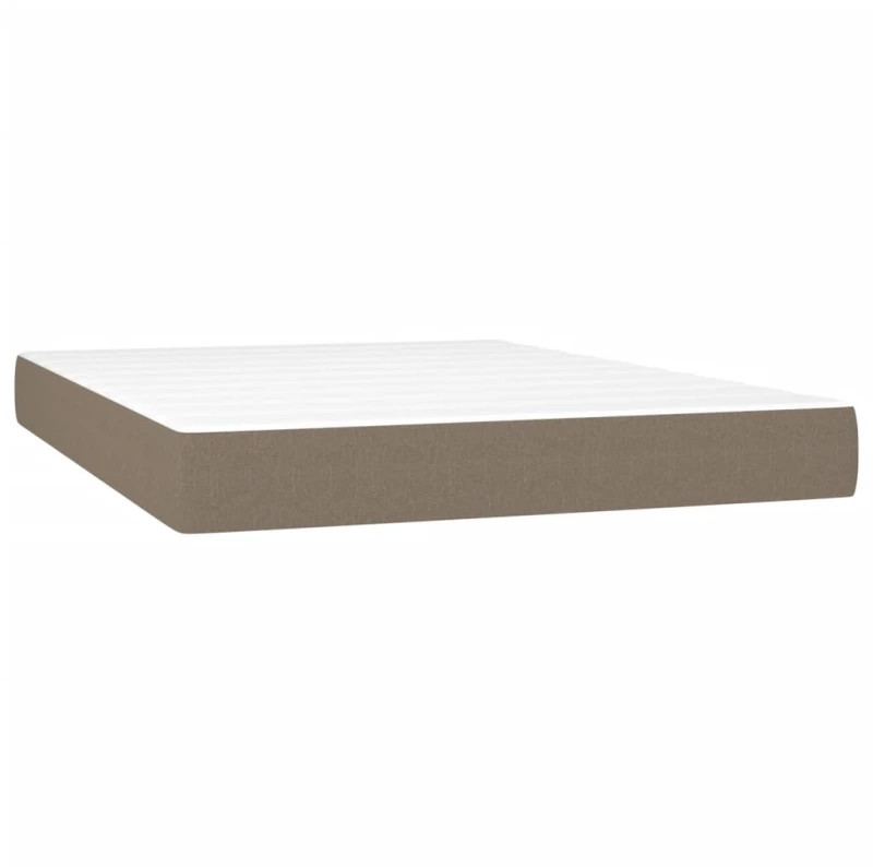 ΚΡΕΒΑΤΙ BOXSPRING ΜΕ ΣΤΡΩΜΑ & LED TAUPE 140X200 ΕΚ. ΥΦΑΣΜΑΤΙΝΟ 3133321