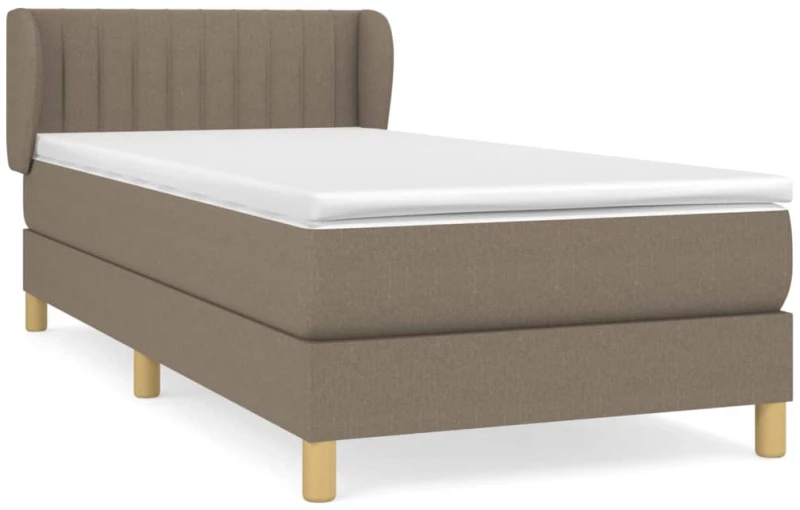 ΚΡΕΒΑΤΙ BOXSPRING ΜΕ ΣΤΡΩΜΑ TAUPE 100 X 200 ΕΚ. ΥΦΑΣΜΑΤΙΝΟ 3126945