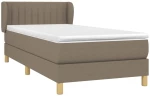 ΚΡΕΒΑΤΙ BOXSPRING ΜΕ ΣΤΡΩΜΑ TAUPE 100 X 200 ΕΚ. ΥΦΑΣΜΑΤΙΝΟ 3126945