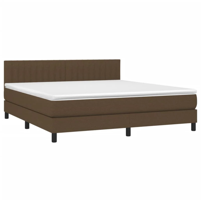 ΚΡΕΒΑΤΙ BOXSPRING ΜΕ ΣΤΡΩΜΑ & LED ΣΚ.ΚΑΦΕ 160X200 ΕΚ ΥΦΑΣΜΑΤΙΝΟ 3133328