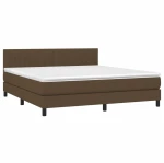 ΚΡΕΒΑΤΙ BOXSPRING ΜΕ ΣΤΡΩΜΑ & LED ΣΚ.ΚΑΦΕ 160X200 ΕΚ ΥΦΑΣΜΑΤΙΝΟ 3133328
