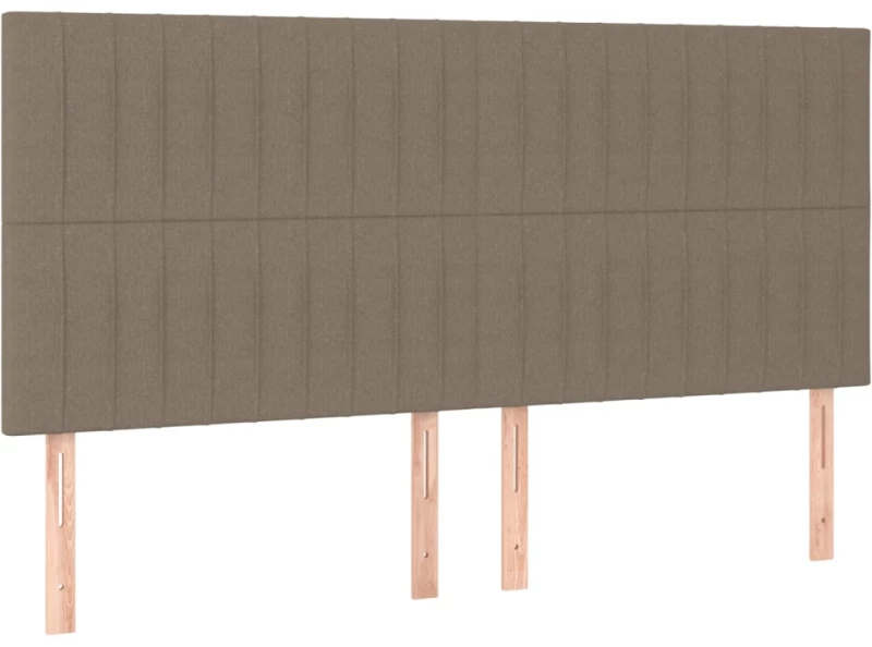 ΚΡΕΒΑΤΙ BOXSPRING ΜΕ ΣΤΡΩΜΑ & LED TAUPE 200X200 ΕΚ. ΥΦΑΣΜΑΤΙΝΟ 3135625