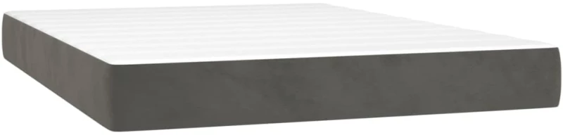 ΚΡΕΒΑΤΙ BOXSPRING ΜΕ ΣΤΡΩΜΑ ΣΚΟΥΡΟ ΓΚΡΙ 140X190 ΕΚ. ΒΕΛΟΥΔΙΝΟ 3143140