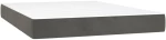 ΚΡΕΒΑΤΙ BOXSPRING ΜΕ ΣΤΡΩΜΑ ΣΚΟΥΡΟ ΓΚΡΙ 140X190 ΕΚ. ΒΕΛΟΥΔΙΝΟ 3143140
