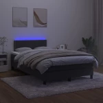 ΚΡΕΒΑΤΙ BOXSPRING ΜΕ ΣΤΡΩΜΑ & LED ΜΑΥΡΟ 120X200 ΕΚ. ΒΕΛΟΥΔΙΝΟ 3134335