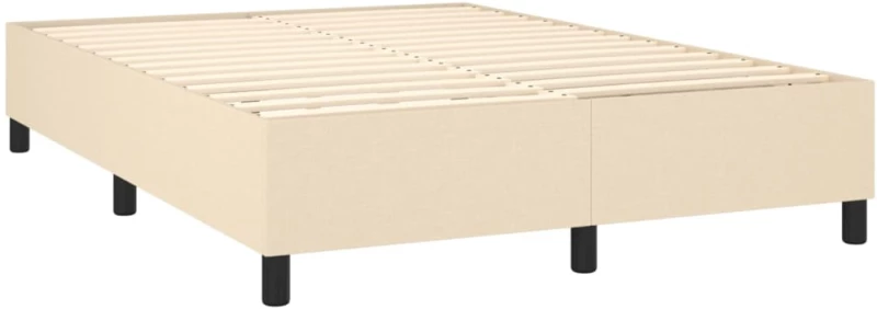 ΚΡΕΒΑΤΙ BOXSPRING ΜΕ ΣΤΡΩΜΑ & LED ΚΡΕΜ 140X190 ΕΚ. ΥΦΑΣΜΑΤΙΝΟ 3138554