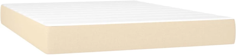 ΚΡΕΒΑΤΙ BOXSPRING ΜΕ ΣΤΡΩΜΑ & LED ΚΡΕΜ 140X190 ΕΚ. ΥΦΑΣΜΑΤΙΝΟ 3138554